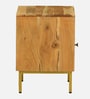 Vivant Acacia Wood Bedside Table (RHS Door) In Natural Finish