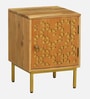 Vivant Acacia Wood Bedside Table (RHS Door) In Natural Finish