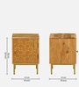 Vivant Acacia Wood Bedside Table (RHS Door) In Natural Finish