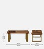 Vivant Acacia Wood Coffee Table In Scratch Resistant Natural Finish