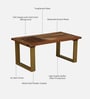 Vivant Acacia Wood Coffee Table In Scratch Resistant Natural Finish