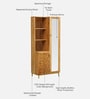 Vivant Acacia Wood Dressing Unit In Natural Finish