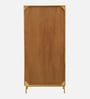 Vivant Acacia Wood Wardrobe In Natural Finish With Drawer