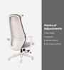Vivant Erognomic Office Chair Chair In Grey Finish