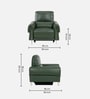 Vivian Leather 1 Seater Motorized Recliners With Usb Port In Green Color