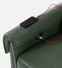 Vivian Leather 1 Seater Motorized Recliners With Usb Port In Green Color