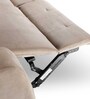 Avion Fabric Manual 3 Seater Recliner In Beige Colour