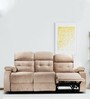Avion Fabric Manual 3 Seater Recliner In Beige Colour