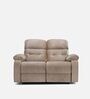 Avion Fabric Manual 2 Seater Recliner In Beige Colour