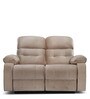 Avion Fabric Manual 2 Seater Recliner In Beige Colour
