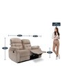 Avion Fabric Manual 2 Seater Recliner In Beige Colour