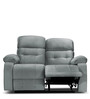 Avion Fabric Manual 2 Seater Recliner In Grey Colour