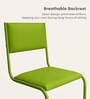 Vivid Leatherette Cantilever Ergonomic Chair in Green Colour