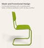 Vivid Leatherette Cantilever Ergonomic Chair in Green Colour