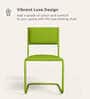 Vivid Leatherette Cantilever Ergonomic Chair in Green Colour