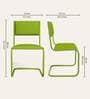 Vivid Leatherette Cantilever Ergonomic Chair in Green Colour