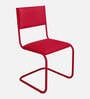 Vivid Leatherette Cantilever Ergonomic Chair in Red Colour
