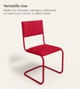 Vivid Leatherette Cantilever Ergonomic Chair in Red Colour
