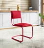Vivid Leatherette Cantilever Ergonomic Chair in Red Colour