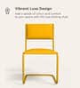 Vivid Leatherette Cantilever Ergonomic Chair in Yellow Colour