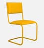 Vivid Leatherette Cantilever Ergonomic Chair in Yellow Colour