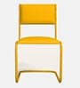 Vivid Leatherette Cantilever Ergonomic Chair in Yellow Colour