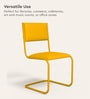 Vivid Leatherette Cantilever Ergonomic Chair in Yellow Colour