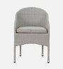 Vivid Wicker Patio Chair in Silver Colour