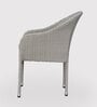 Vivid Wicker Patio Chair in Silver Colour