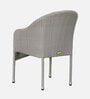 Vivid Wicker Patio Chair in Silver Colour