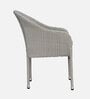 Vivid Wicker Patio Chair in Silver Colour