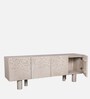 Vivienne Solid Wood Tv Unit In Light Birch Colour