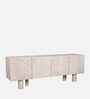 Vivienne Solid Wood Tv Unit In Light Birch Colour