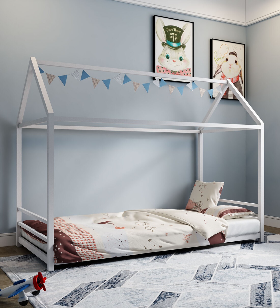 Buy Volans Metal Kids Canopy Beds in White Colour at 28% OFF by Homdec ...