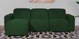 Volvo 2+LHS Sectional Sofa in Royal Green Colour