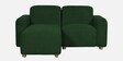 Volvo 2+LHS Sectional Sofa in Royal Green Colour