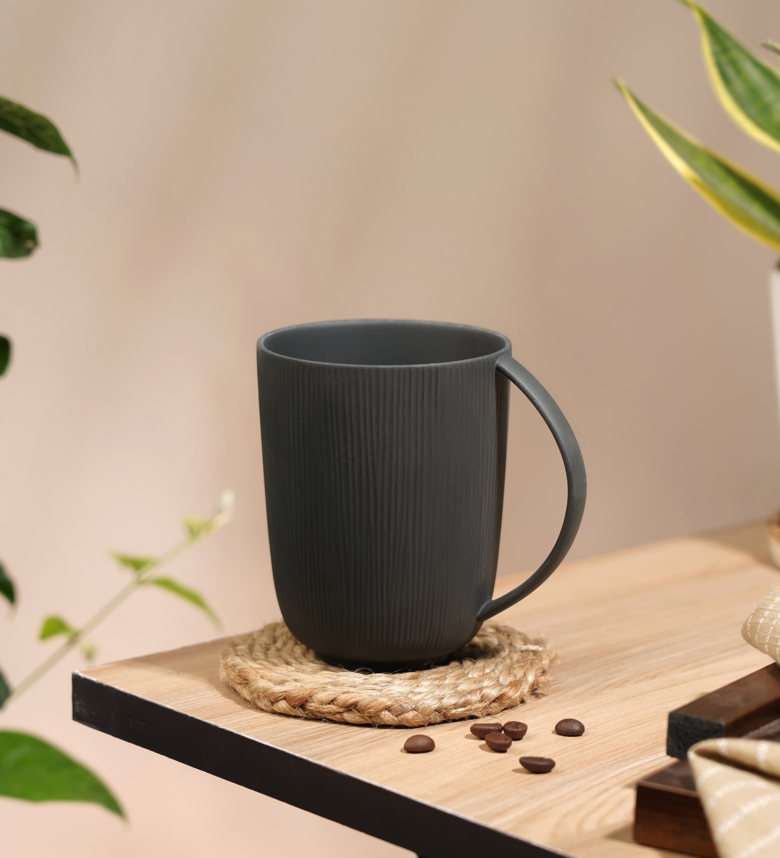 Vogue Mug 450ml Conical set of 2 Stone