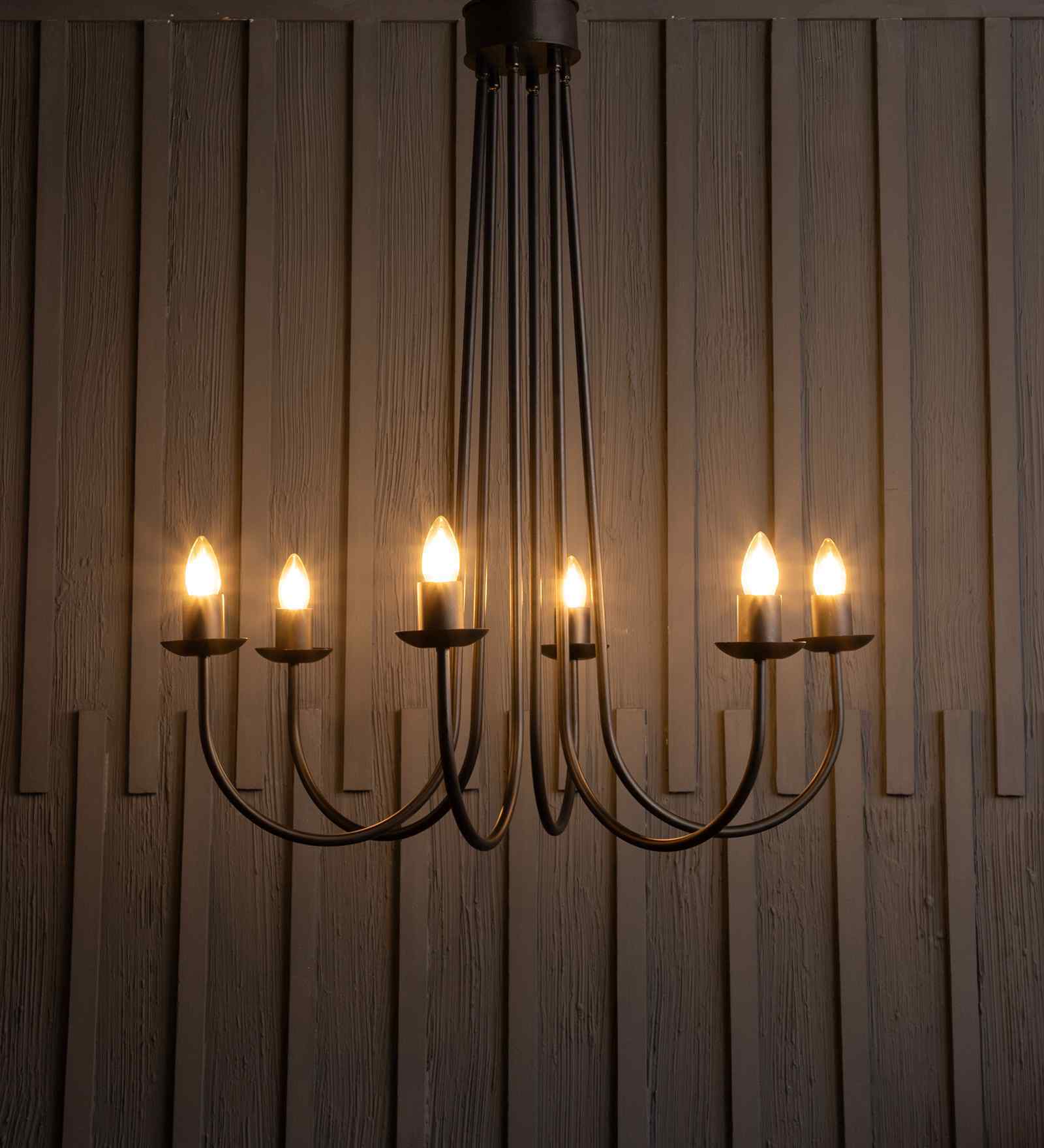 Volfin 6 Lt Glass Chandelier Volfin 6 Lt Glass Chandelier