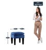 Vodoo Fabric Stool In Royal Blue Colour