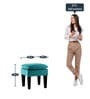Vodoo Fabric Stool In Sea Green Colour