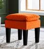 Vodoo Fabric Stool In Vivid Orange Colour