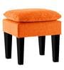 Vodoo Fabric Stool In Vivid Orange Colour