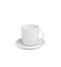 Vogue Cup & Saucer Conical set of 4 -Cloud