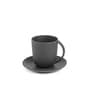 Vogue Cup & Saucer Conical set of 4 -Stone