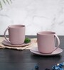 Vogue Cup & Saucer Conical Set of 4 Quicksand