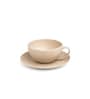 Vogue Cup & Saucer Coupe Set of 4 -Beige