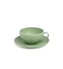 Vogue Cup & Saucer Coupe Set of 4 Moss