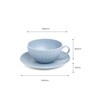 Vogue Cup & Saucer Coupe Set of 4 Sky