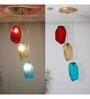 Vogue Hartwell 3 Light Multi Color Glass Pendant Light