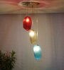 Vogue Hartwell 3 Light Multi Color Glass Pendant Light